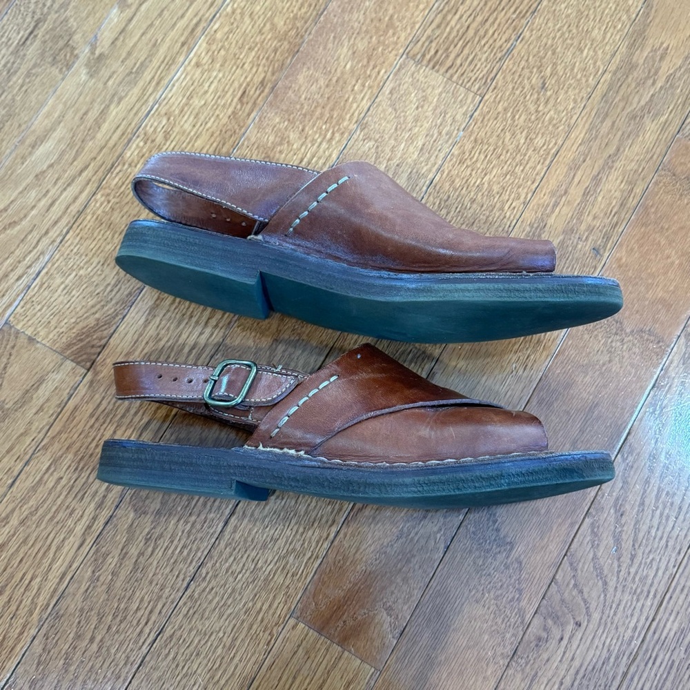 Cole Haan Brown Leather Slingback Sandals Women’s 9 - Picture 4 of 9